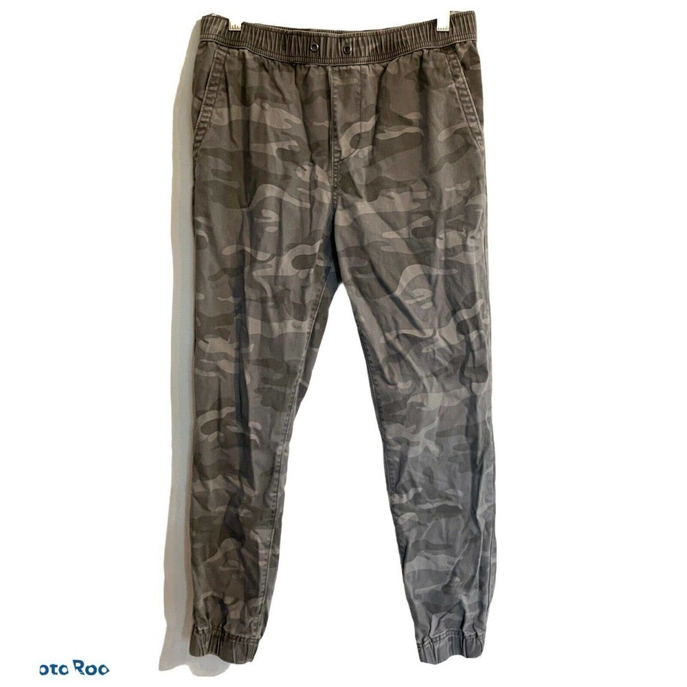 Aero Camo Classic Twill Joggers size Small Green Grey Casual Aeropostale